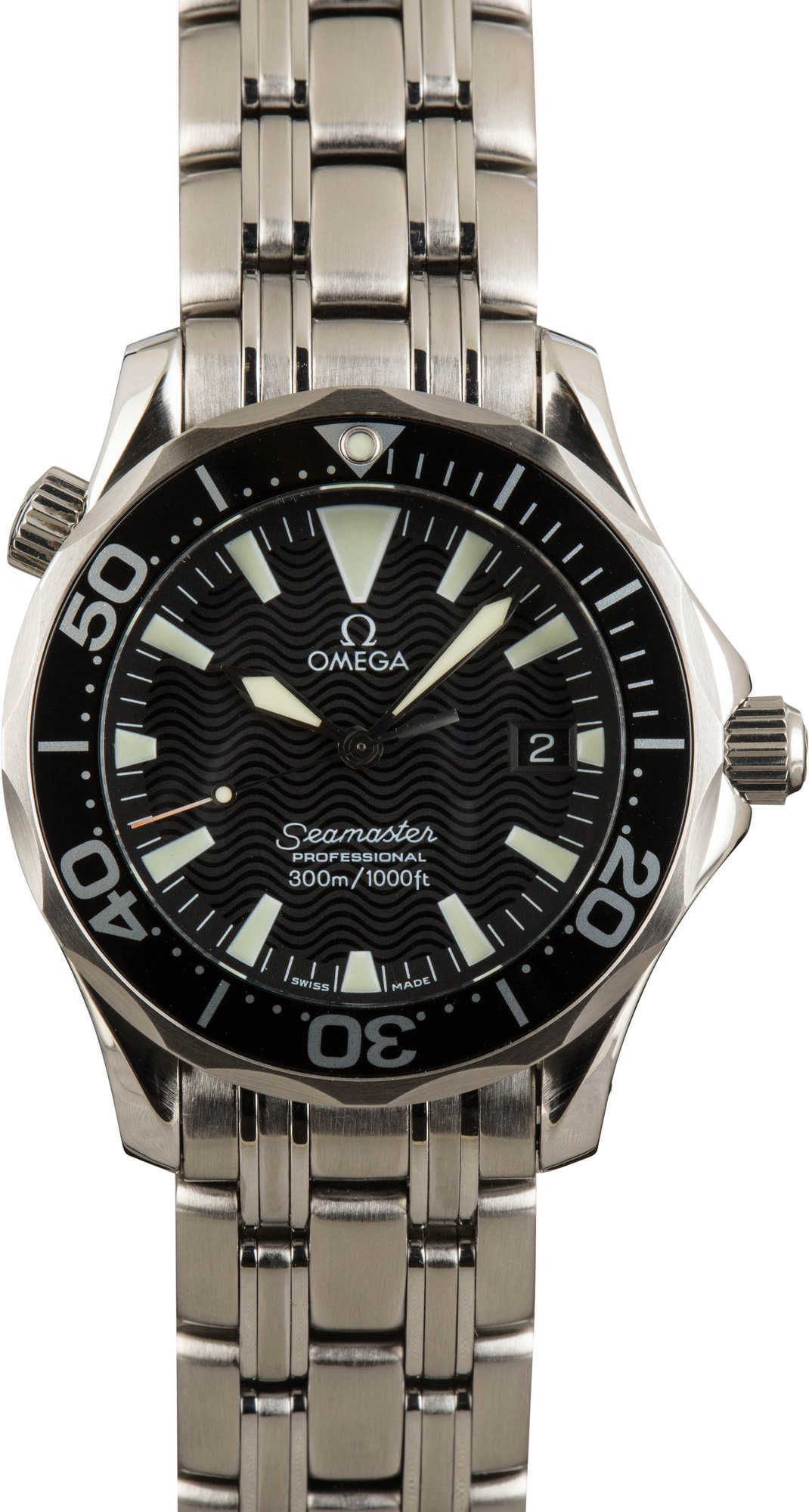 HandMade The Omega Seamaster Black Wave Dial