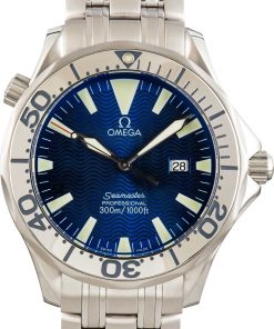 HandMade The Omega Seamaster 300 Blue Wave Dial