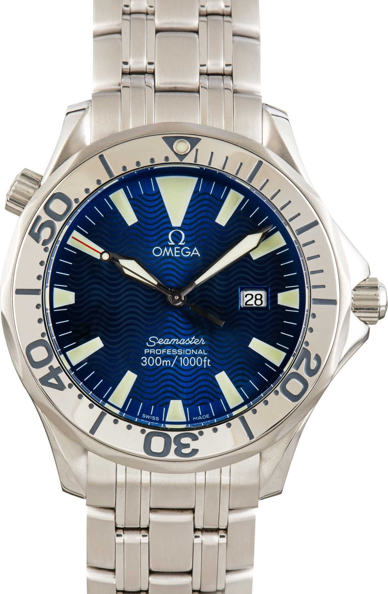 HandMade The Omega Seamaster 300 Blue Wave Dial