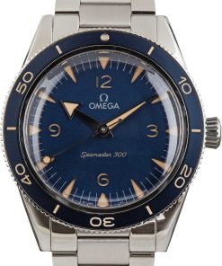HandMade The Omega Seamaster 300 Blue Arabic Dial