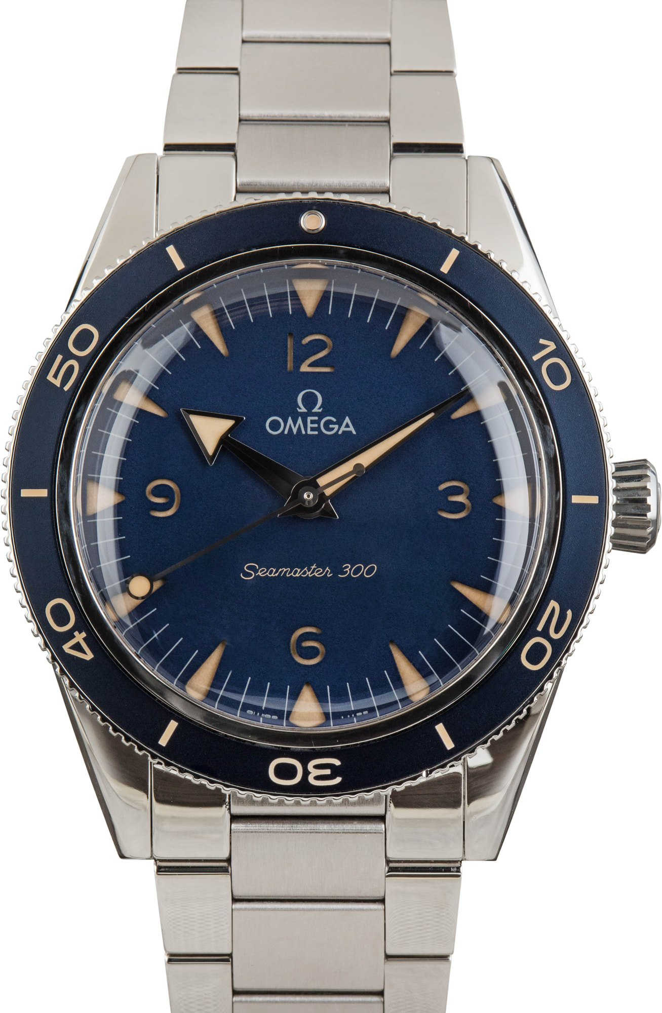 HandMade The Omega Seamaster 300 Blue Arabic Dial