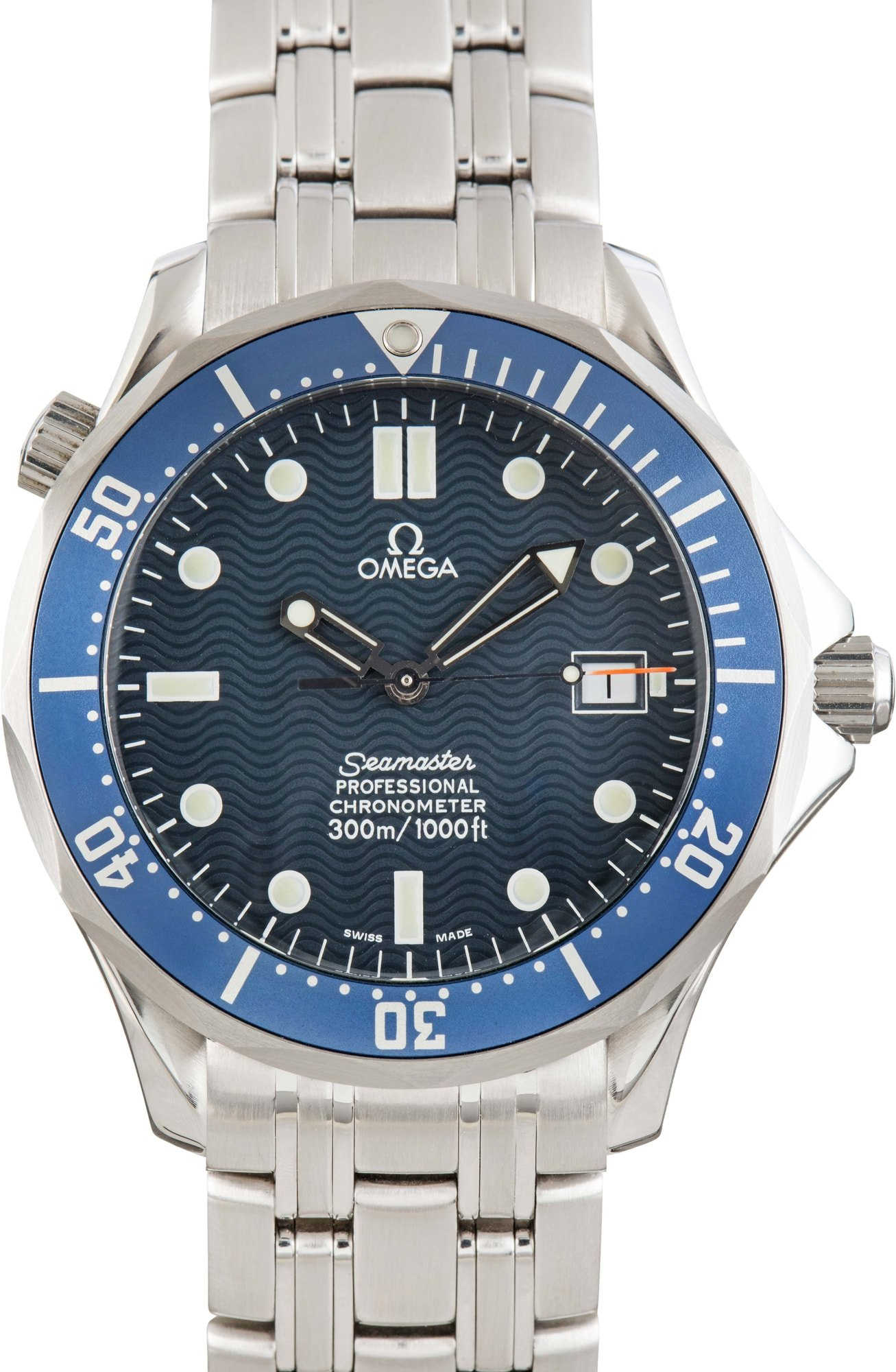 HandMade The James Bond Omega Seamaster 300 Blue Dial