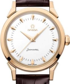 HandMade The Omega Seamaster Milano Cortina 2026 Moonshine Gold on Leather