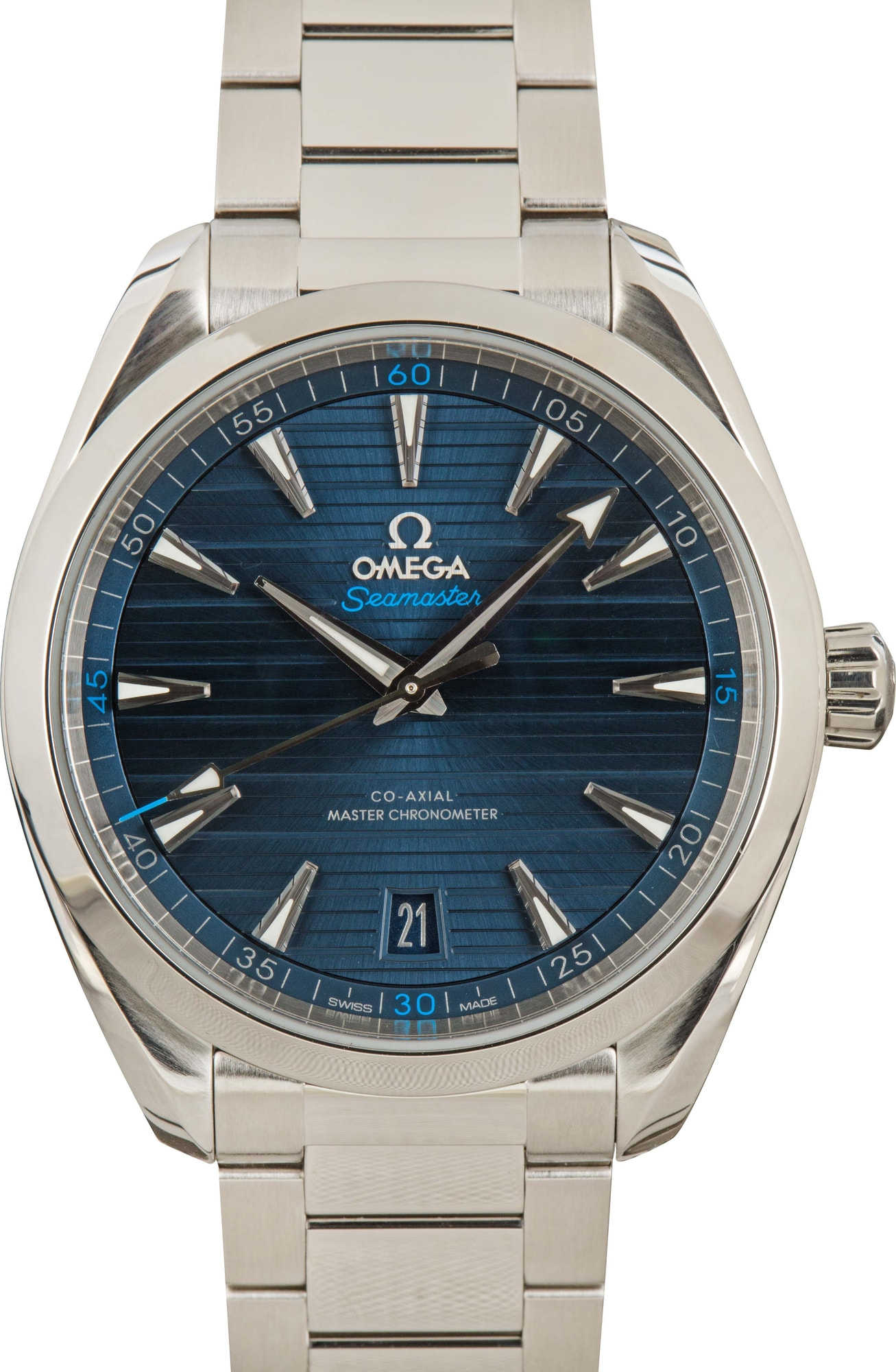 HandMade The Omega Seamaster Aqua Terra Blue Teak Dial