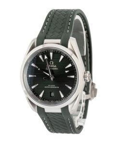 Alternative view of HandMade The Omega Seamaster Stainless Steel Aqua Terra Green Dial