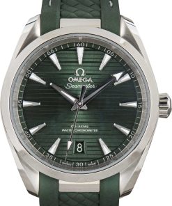 HandMade The Omega Seamaster Stainless Steel Aqua Terra Green Dial