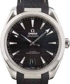 HandMade The Omega Seamaster Stainless Steel Aqua Terra Black Dial