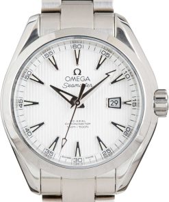 HandMade The Ladies Omega Seamaster Silver Dial Aqua Terra 150M Steel