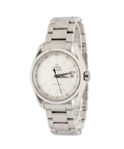 Alternative view of HandMade The Omega Seamaster Steel Aqua Terra 150M Silver Teak