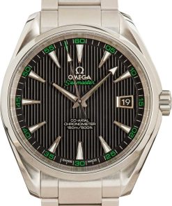 HandMade The Mens Omega Seamaster Aqua Terra Black Dial
