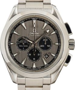 HandMade The Mens Omega Seamaster Aqua Terra Grey Dial