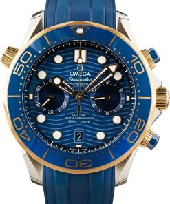 HandMade The Omega Seamaster Diver 300M Yellow Gold & Stainless Steel