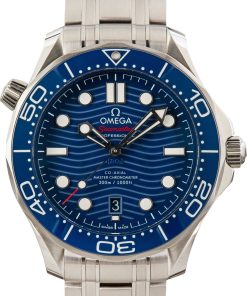 HandMade The Omega Seamaster Diver 300M Stainless Steel Blue Dial