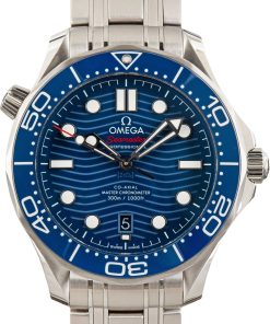 HandMade The Omega Seamaster Diver 300M Stainless Steel Blue Dial
