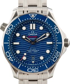 HandMade The Omega Seamaster Diver 300M Wave Blue Dial
