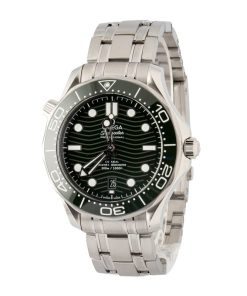 Alternative view of HandMade The Omega Seamaster Diver 300M Green Wave Dial