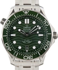 HandMade The Omega Seamaster Diver 300M Green Wave Dial