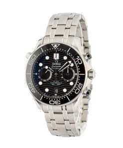 Alternative view of HandMade The Omega Seamaster Diver Black Wave Dial