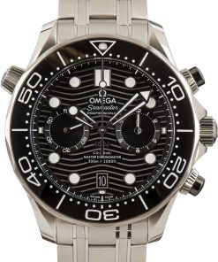 HandMade The Omega Seamaster Diver Black Wave Dial