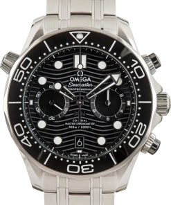 HandMade The Omega Seamaster Diver 300M Black Wave Dial