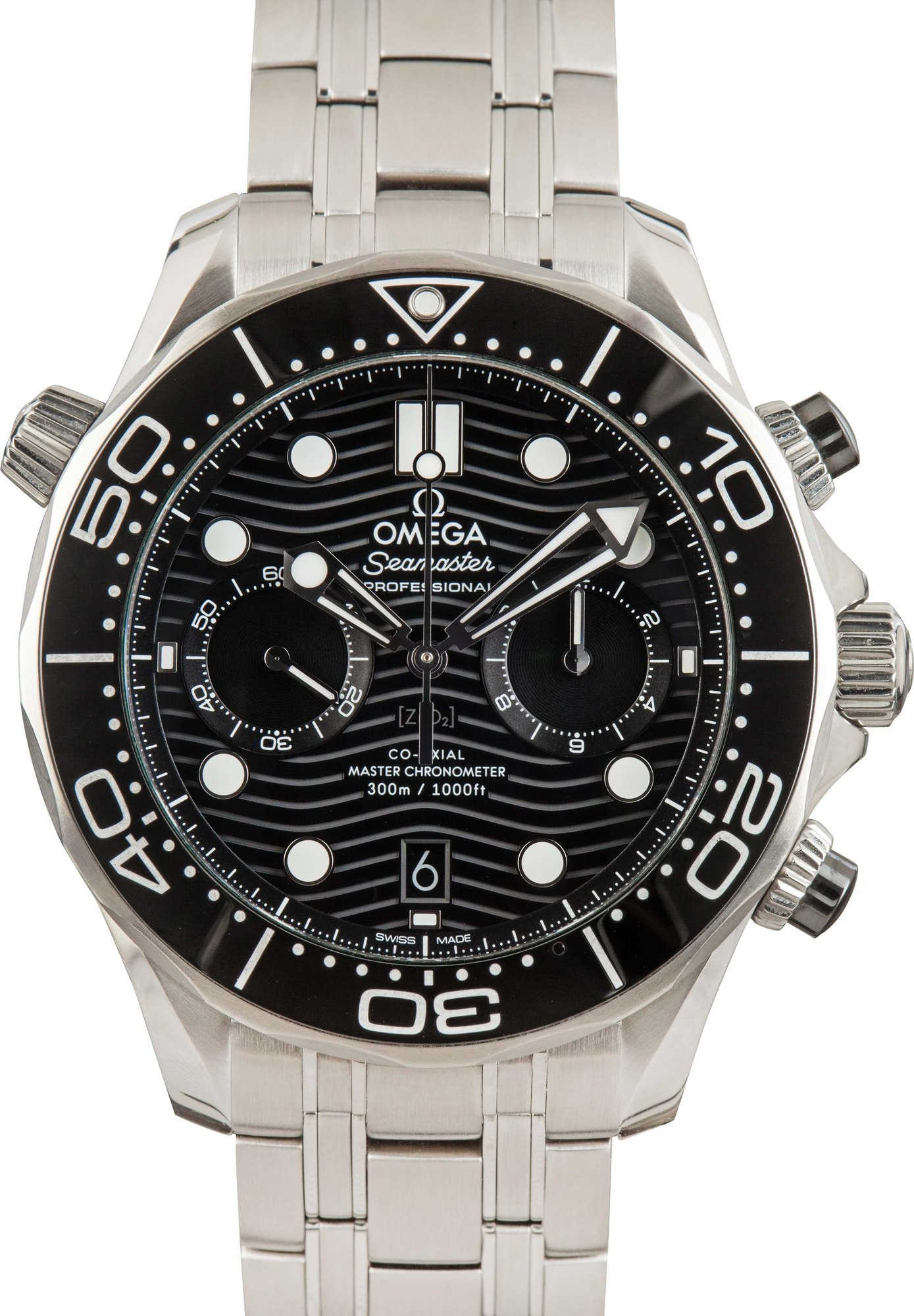 HandMade The Omega Seamaster Diver 300M Black Wave Dial