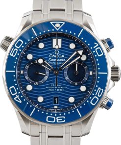 HandMade The Omega Seamaster Diver Stainless Steel Blue Dial