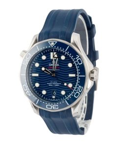 Alternative view of HandMade The Omega Seamaster Diver 300M Steel & Rubber Strap