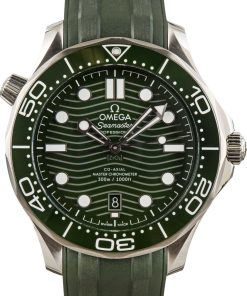 HandMade The Omega Seamaster Diver 300M Green Wave Dial