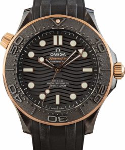 HandMade The Omega Seamaster Black Wave Dial
