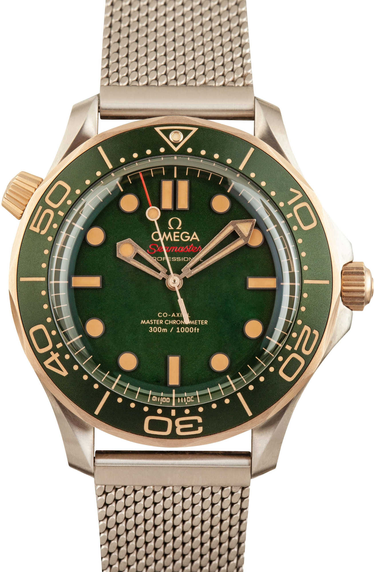 HandMade The Omega Seamaster Diver 300M Bronze Gold on Titanium