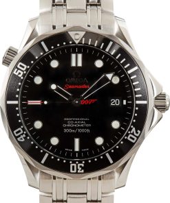 HandMade The Omega Seamaster Black Dial Stainless Steel