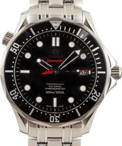 HandMade The Omega Seamaster Black Dial Stainless Steel