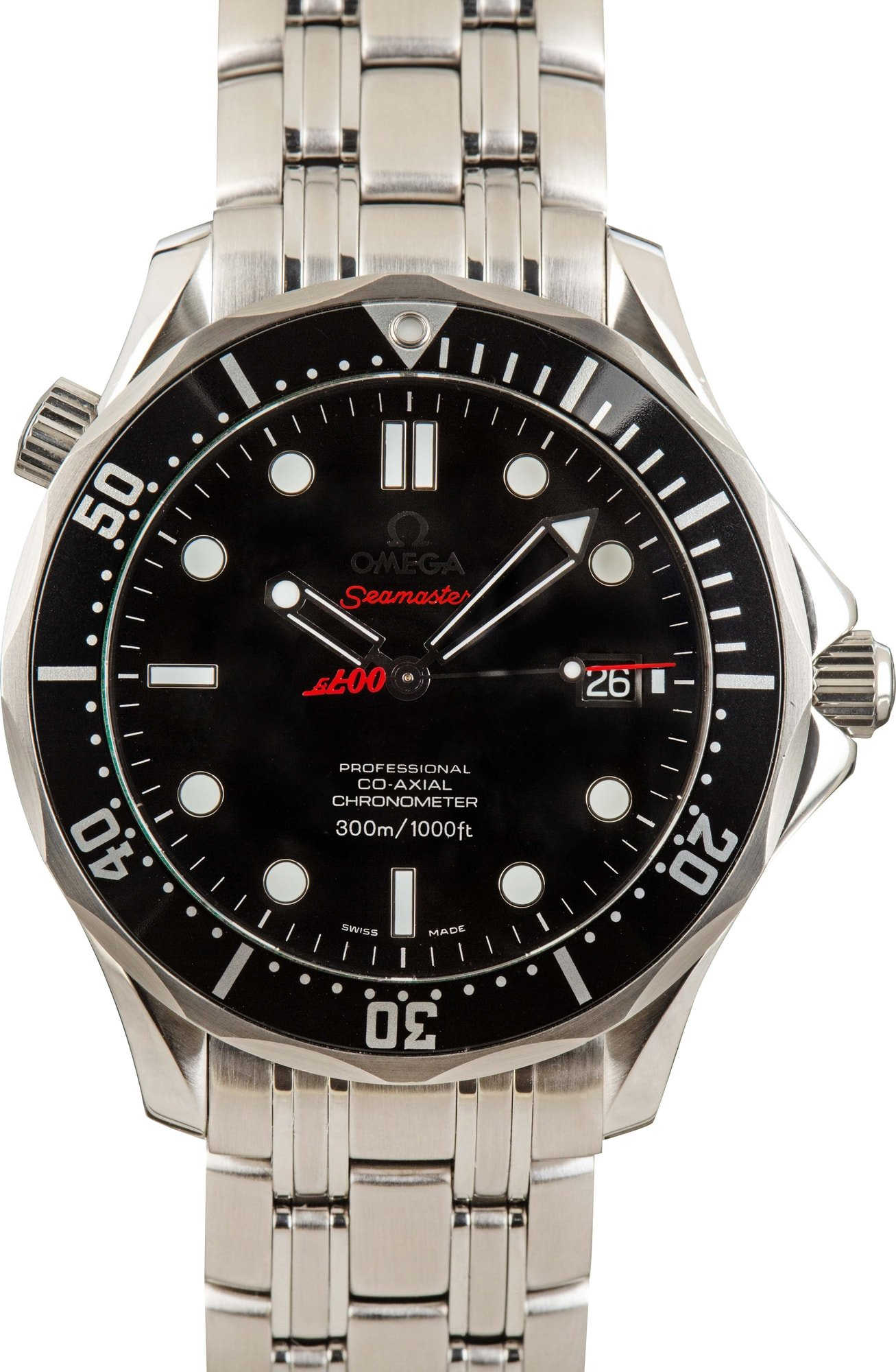 HandMade The Omega Seamaster Black Dial Stainless Steel