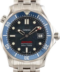 HandMade The Omega Seamaster Blue Dial Quartz