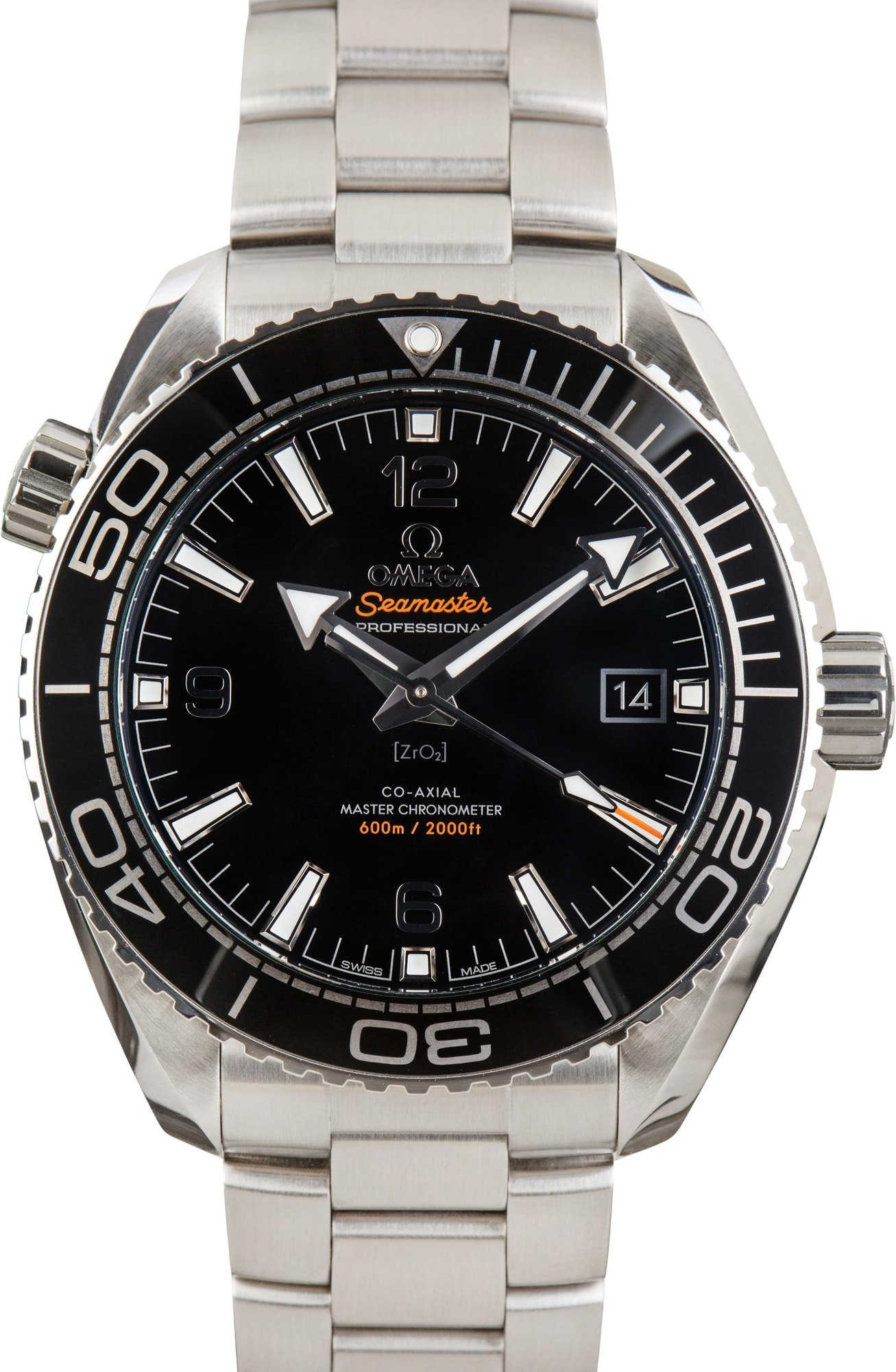 HandMade The Planet Ocean 600M Seamaster Black & Orange