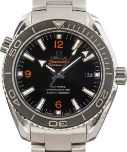 HandMade The Omega Seamaster 42MM Steel Planet Ocean 600M Black Dial