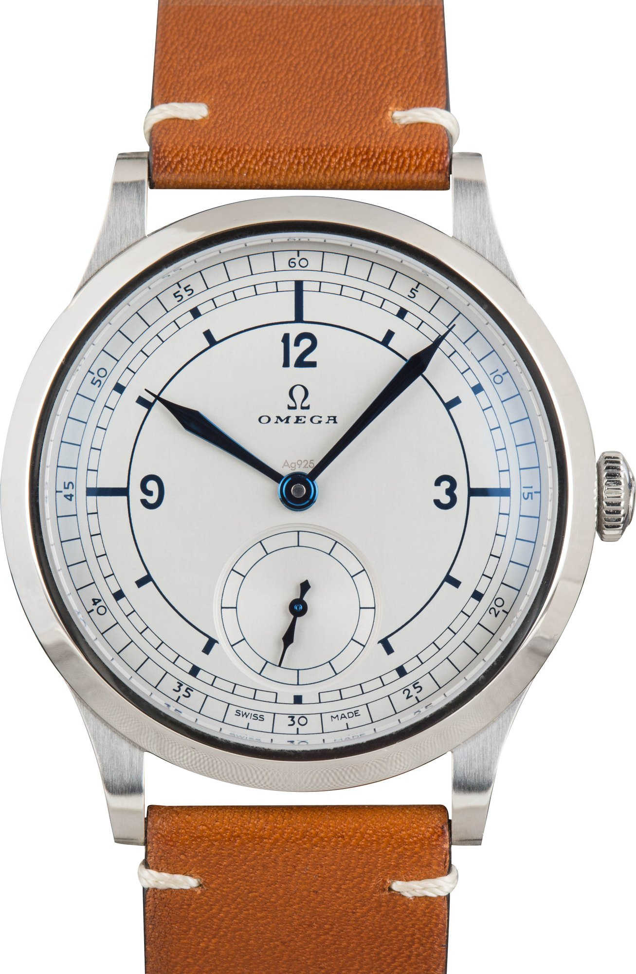 HandMade The Omega Specialities Stainless Steel Silver Dial