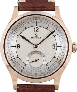 HandMade The Omega Specialities Paris 2024 Bronze Gold on Leather Strap