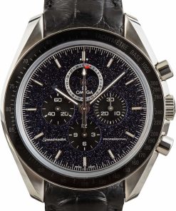 HandMade The Omega Speedmaster Moonphase Stainless Steel on Leather Strap