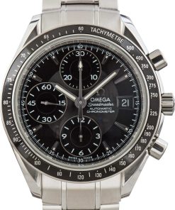 HandMade The Omega Speedmaster Stainless Steel Date / Day-Date Black Dial