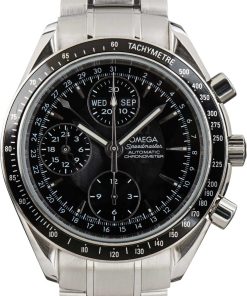 HandMade The Omega Speedmaster Date / Day-Date Black Dial Stainless Steel