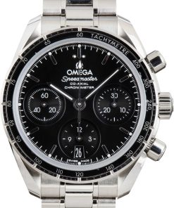 HandMade The Omega Speedmaster 38 Stainless Steel Black Dial