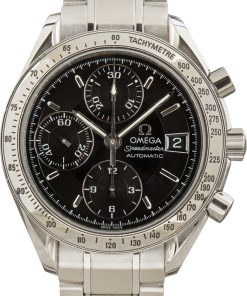 HandMade The Omega Speedmaster Stainless Steel Black Dial