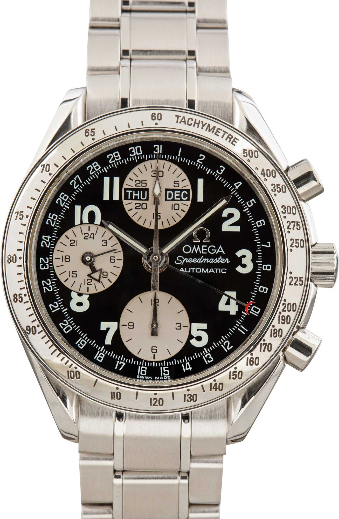 HandMade The Omega Speedmaster Triple Calendar Black Dial