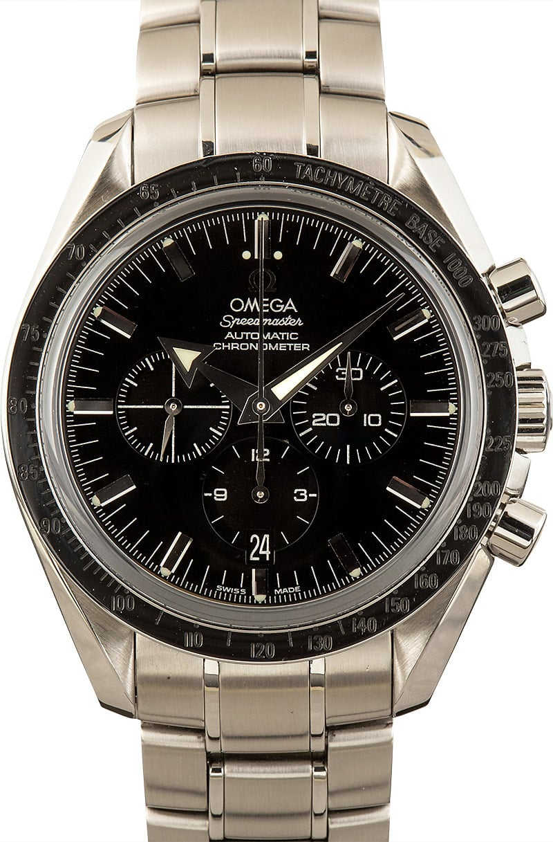HandMade The Omega Speedmaster Broad Arrow Black Dial