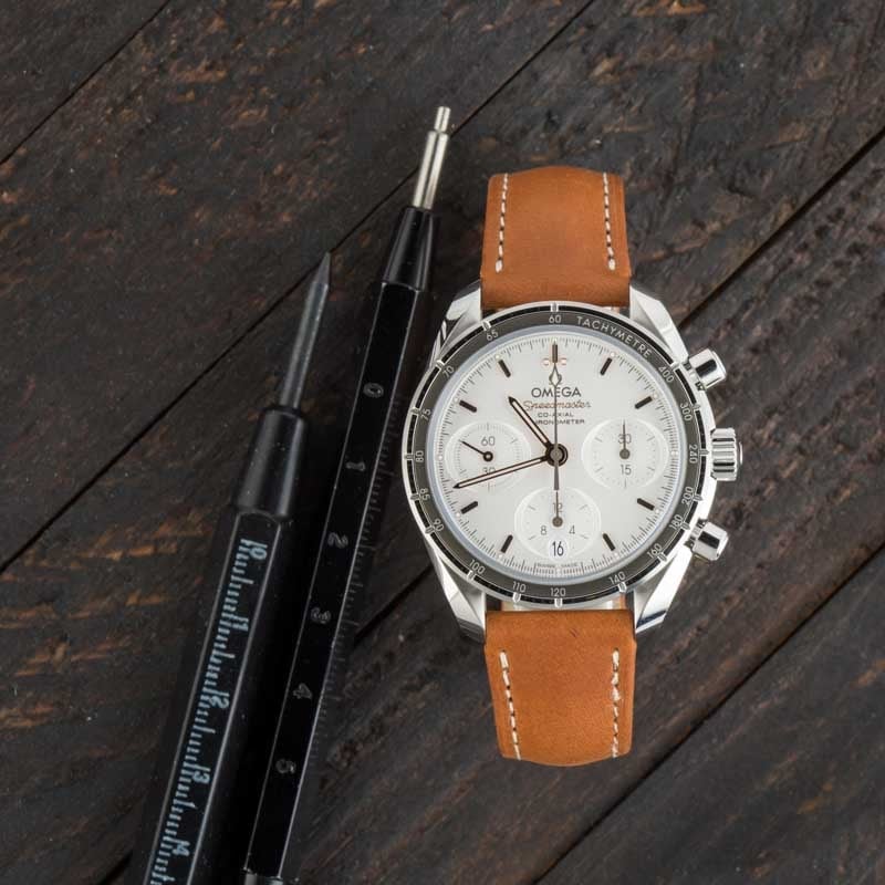 HandMade The Omega Speedmaster 38 Stainless Steel Silver Dial - Image 5