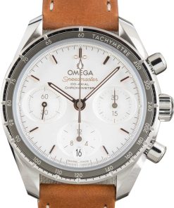 HandMade The Omega Speedmaster 38 Stainless Steel Silver Dial