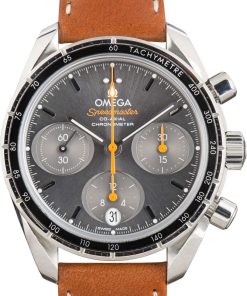 HandMade The Omega Speedmaster 38 Stainless Steel Slate Dial