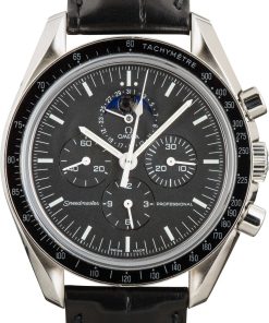 HandMade The Omega Speedmaster Moonwatch 42MM Steel on Leather Strap