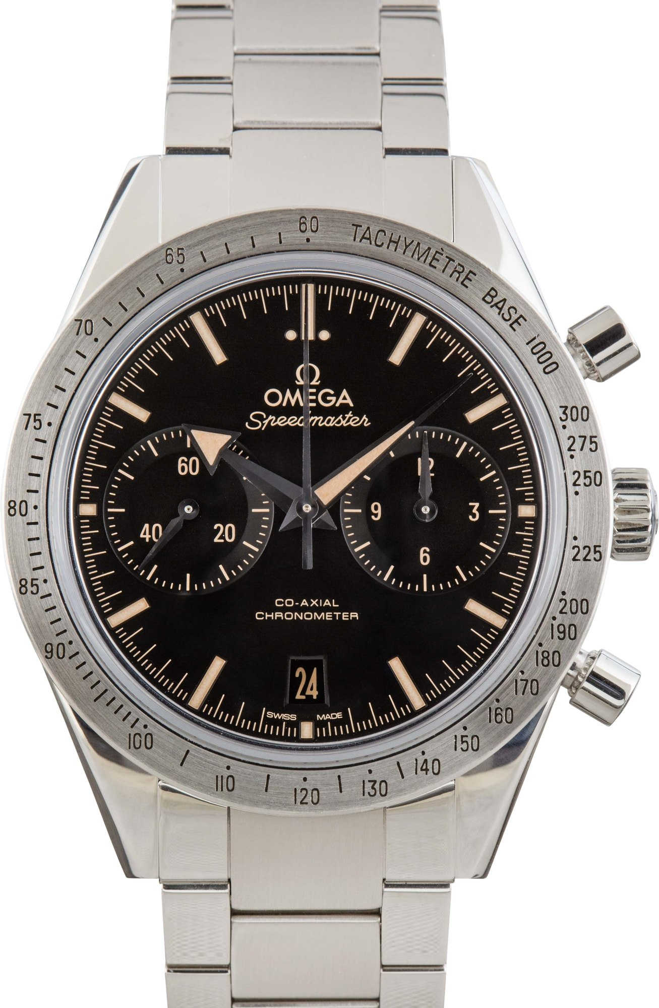 HandMade The Omega Speedmaster Broad Arrow '57 Black Dial